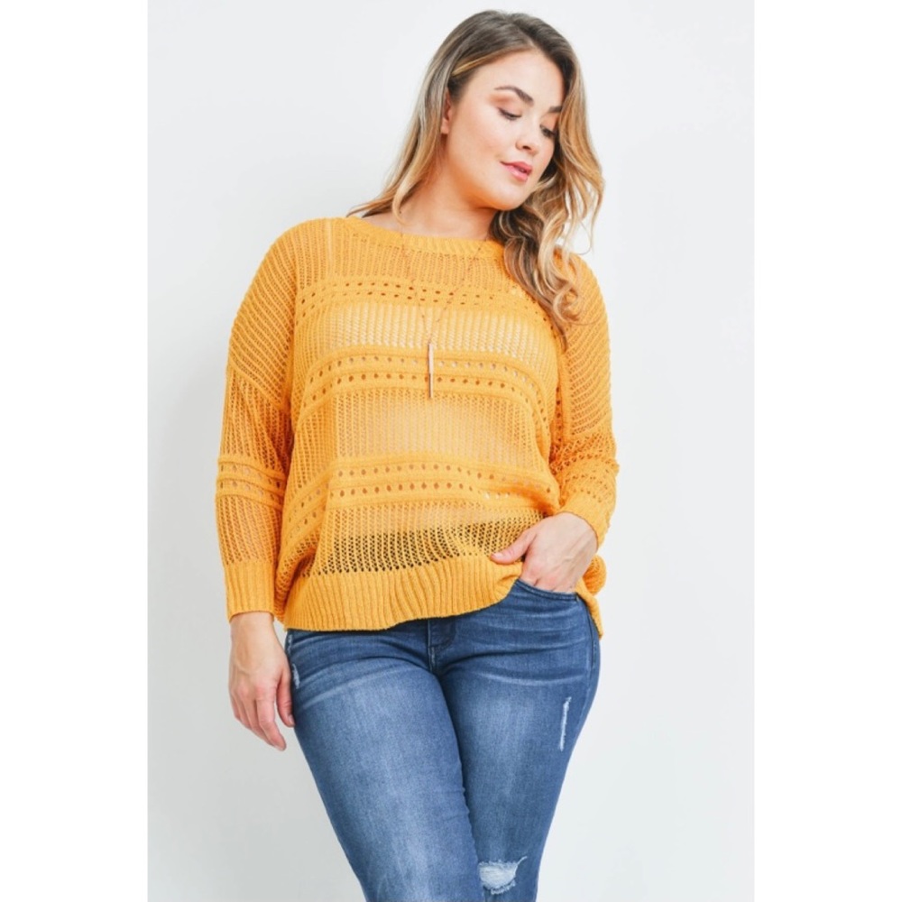 Mustard Plus Size Sweater